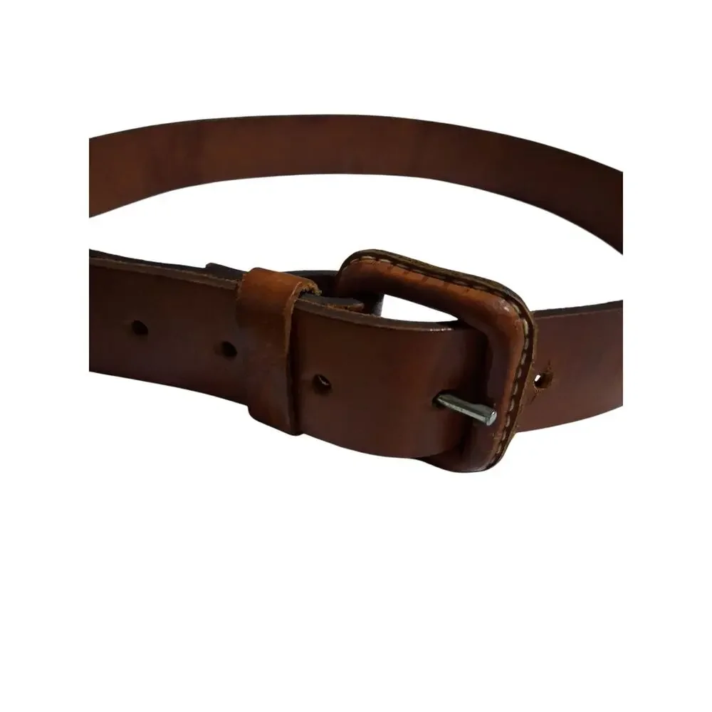 Vintage Rubio Hnos Brown Leather Belt Mens Size‎ 30 Grungecore Academia Preppy